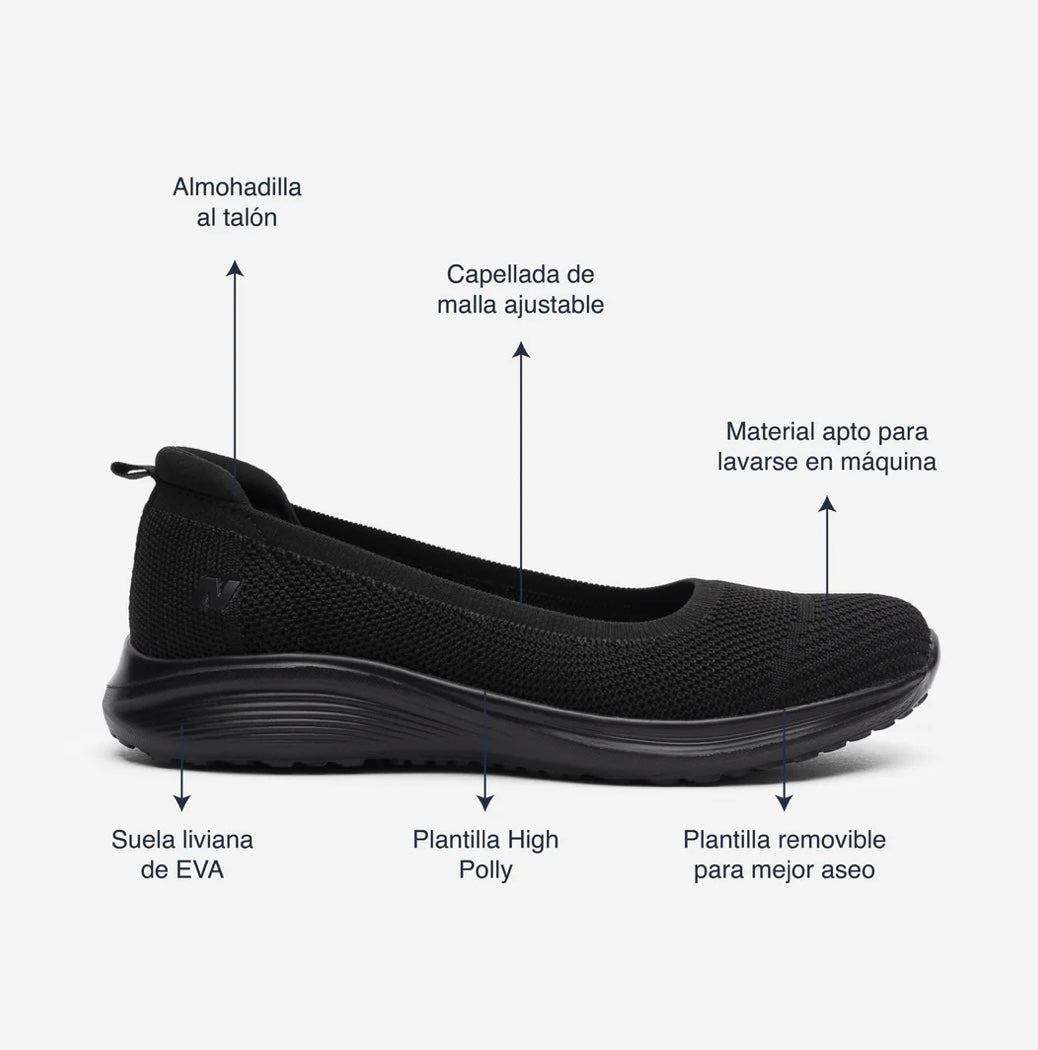 Zapato Natural Arcade All Black