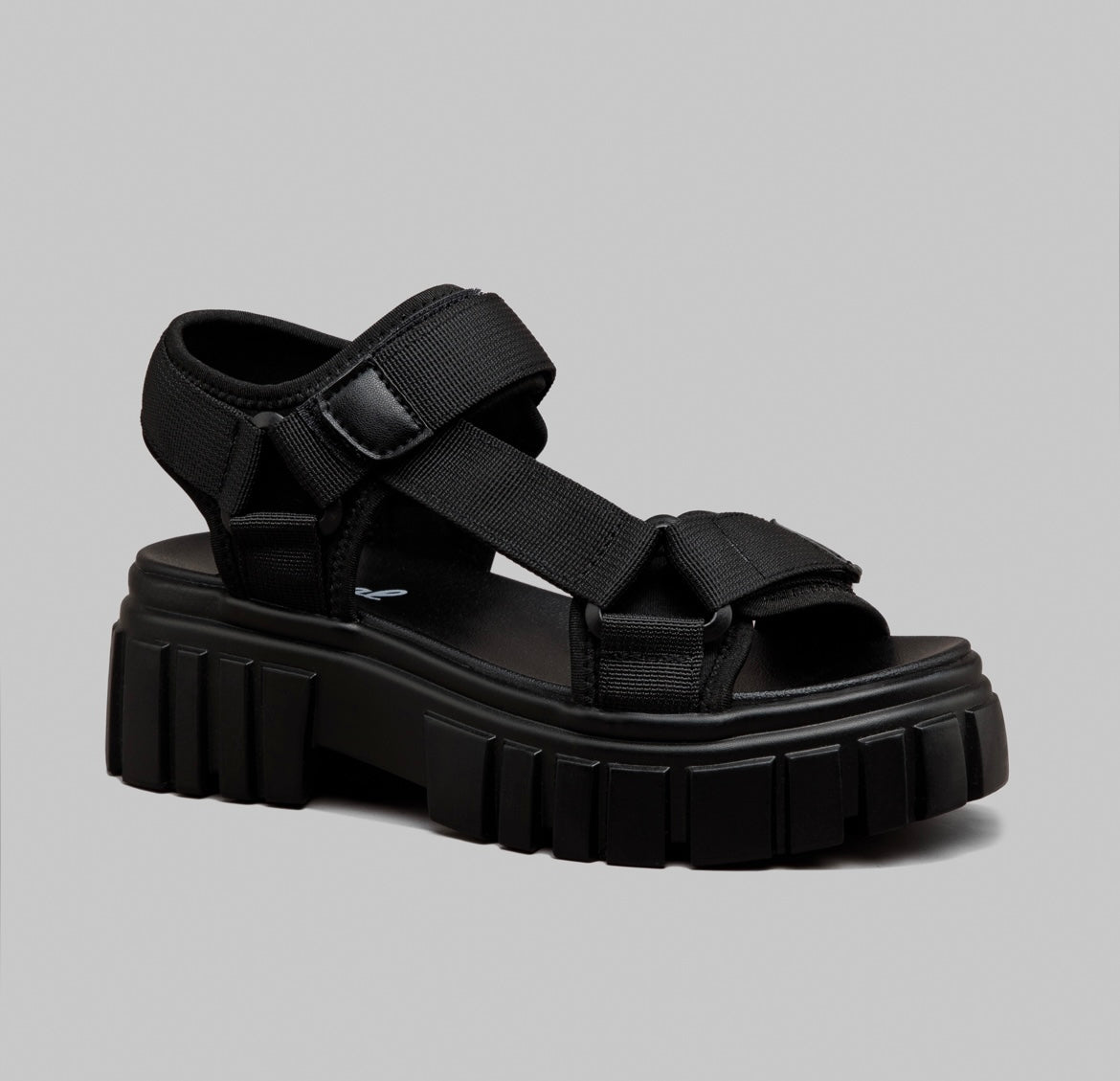 Sandalias Chunky Negra Percy Coral