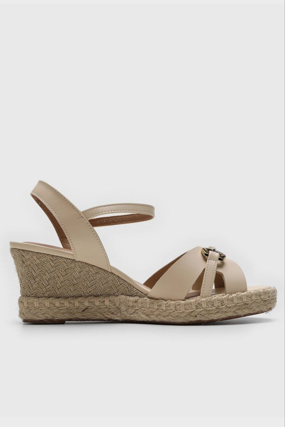 Sandalias plataforma Beira rio color Cream