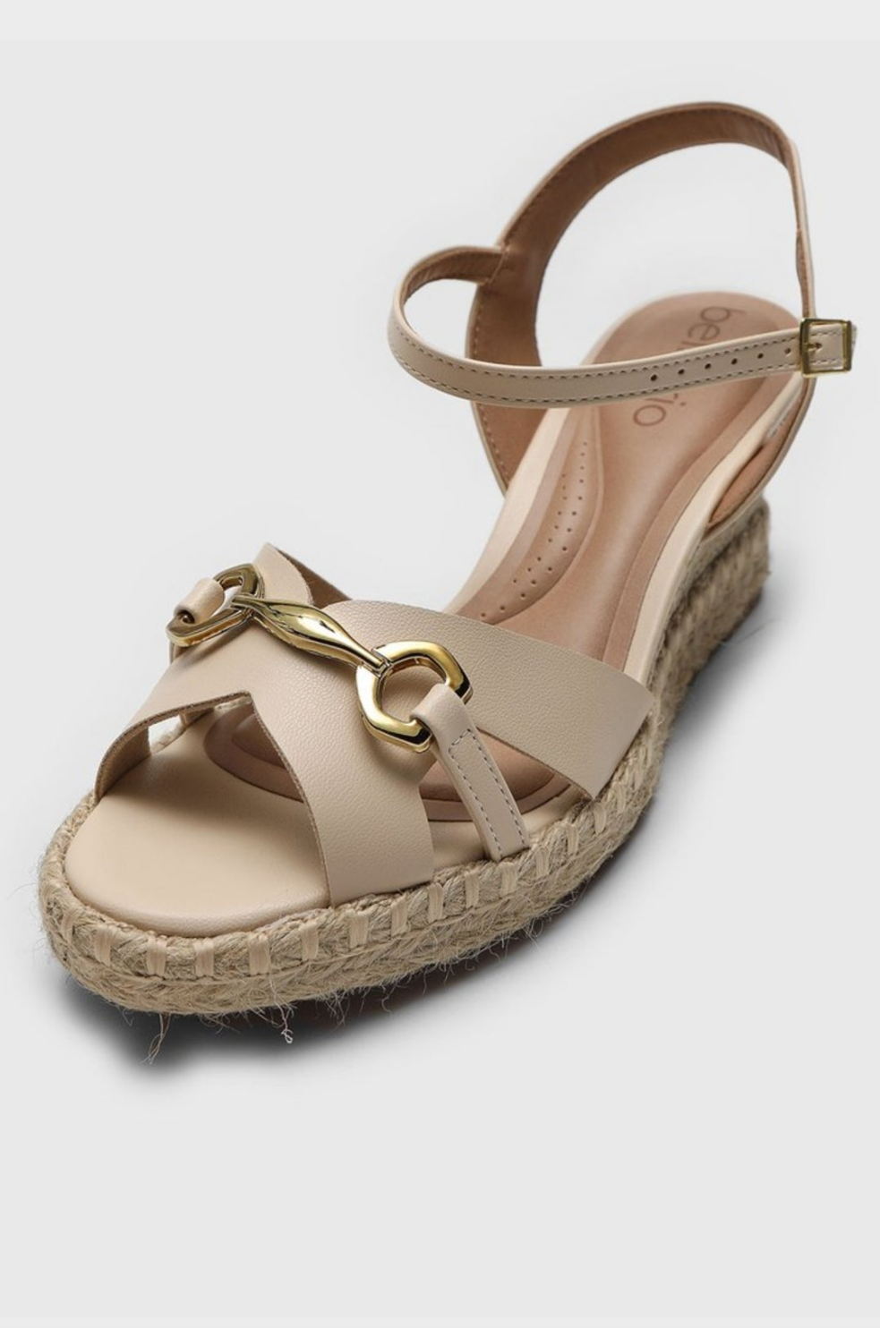Sandalias plataforma Beira rio color Cream