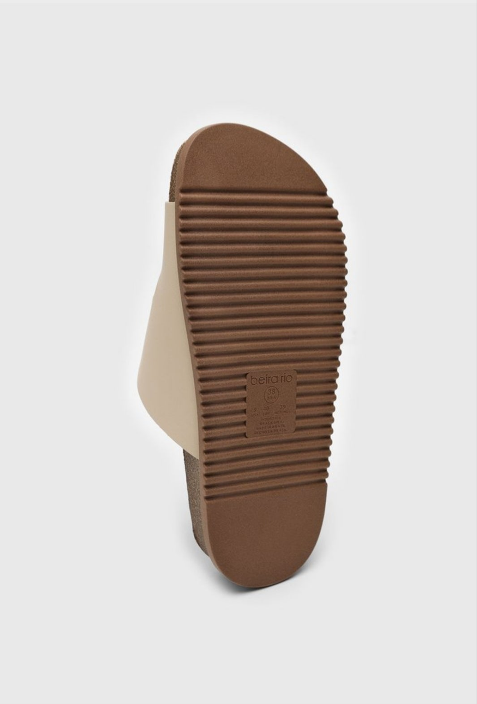 Sandalia Beira rio crema 8523