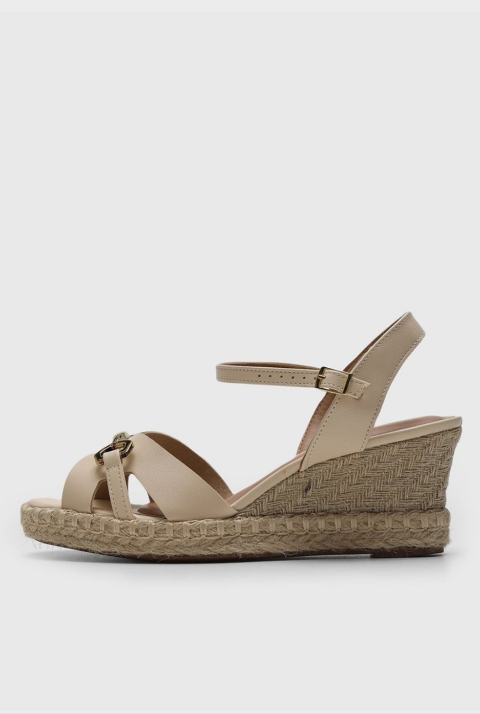 Sandalias plataforma Beira rio color Cream