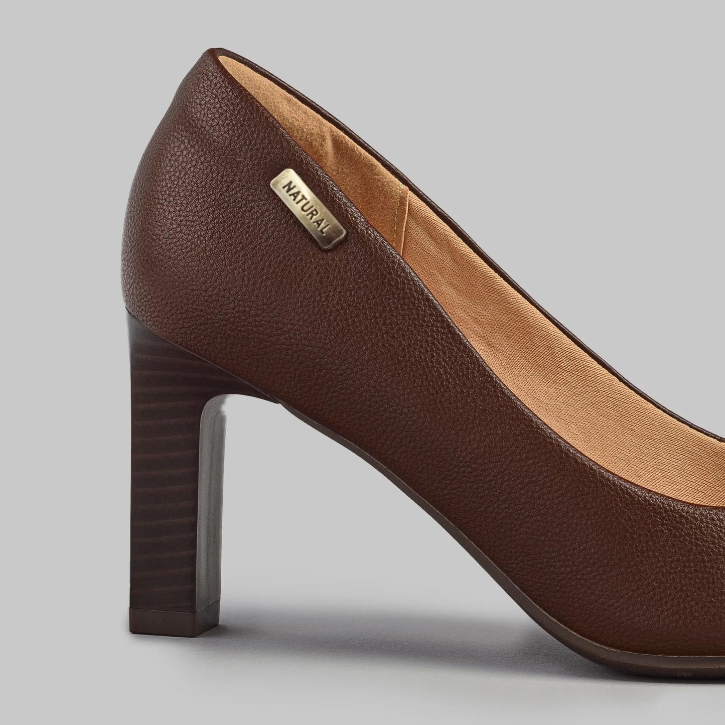 Natural zapato de tacón brown MokaBoutiqueCR