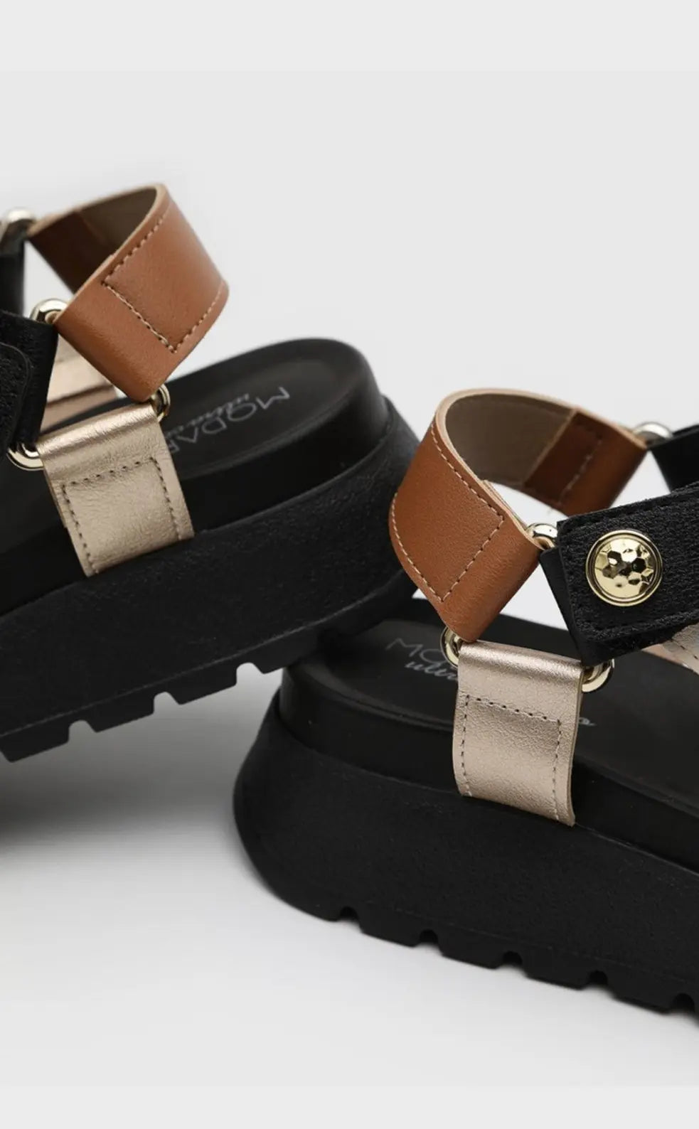 Sandalia Modare Negro/Crema MokaBoutiqueCR