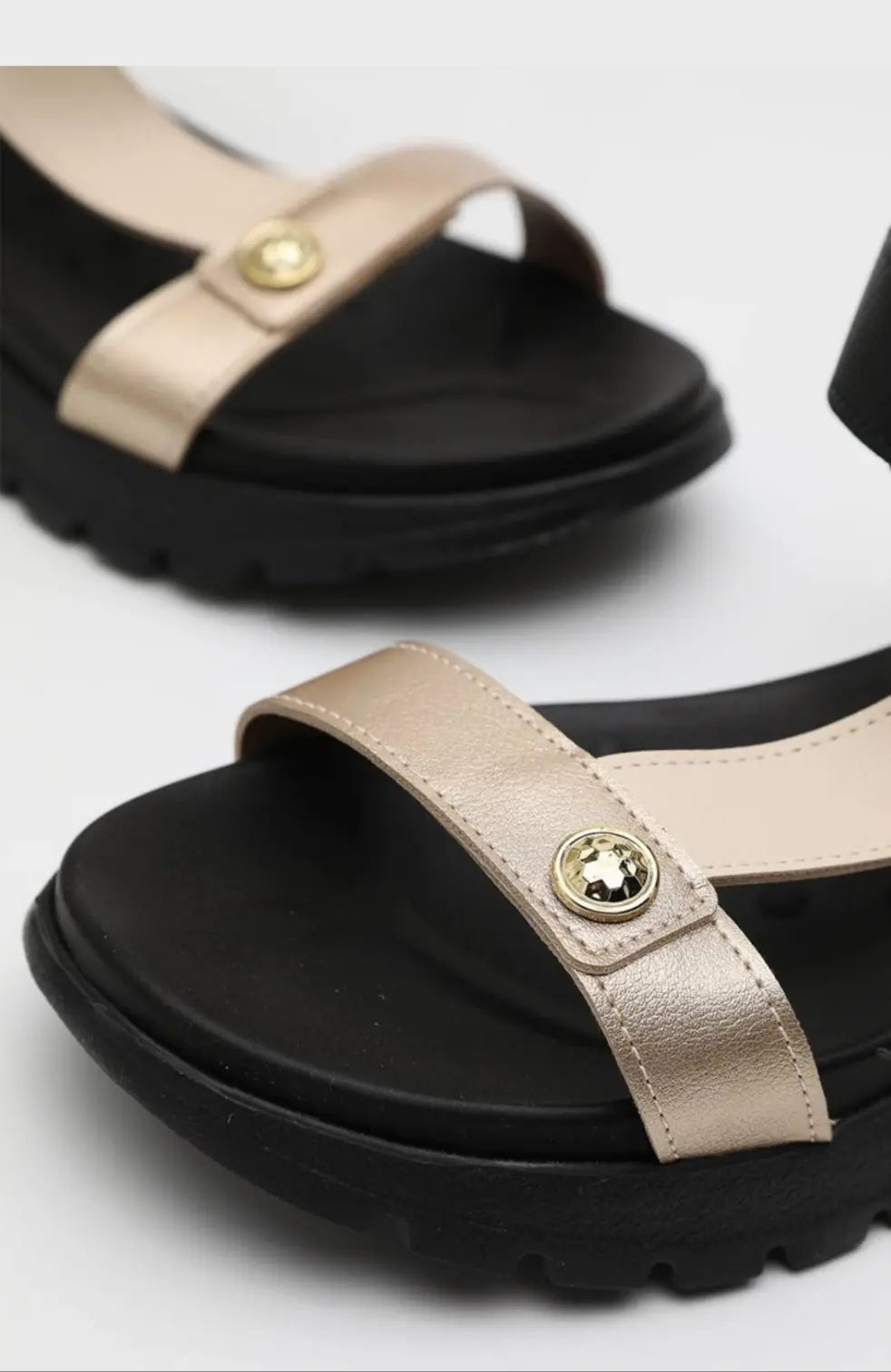 Sandalia Modare Negro/Crema MokaBoutiqueCR