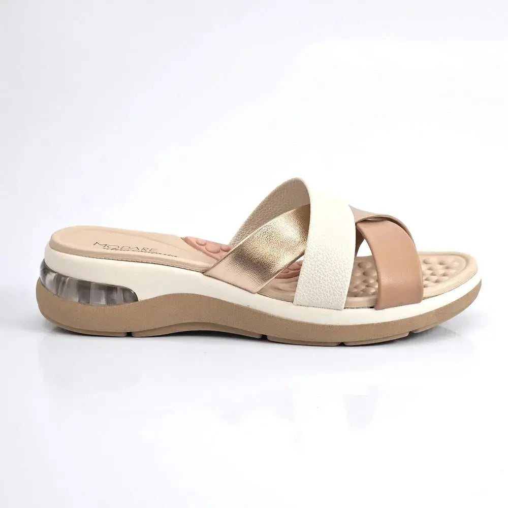 Sandalia Modare Oro Rosa/Blanco MokaBoutiqueCR