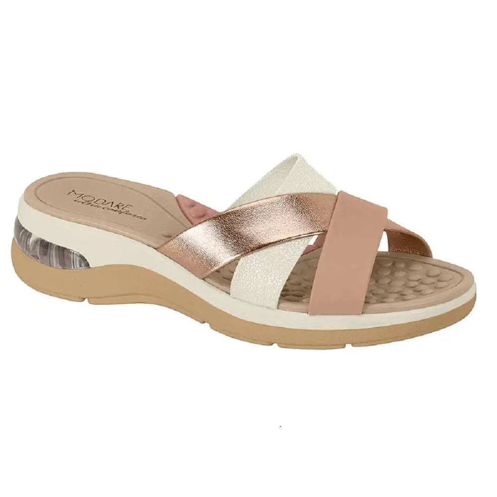 Sandalia Modare Oro Rosa/Blanco MokaBoutiqueCR