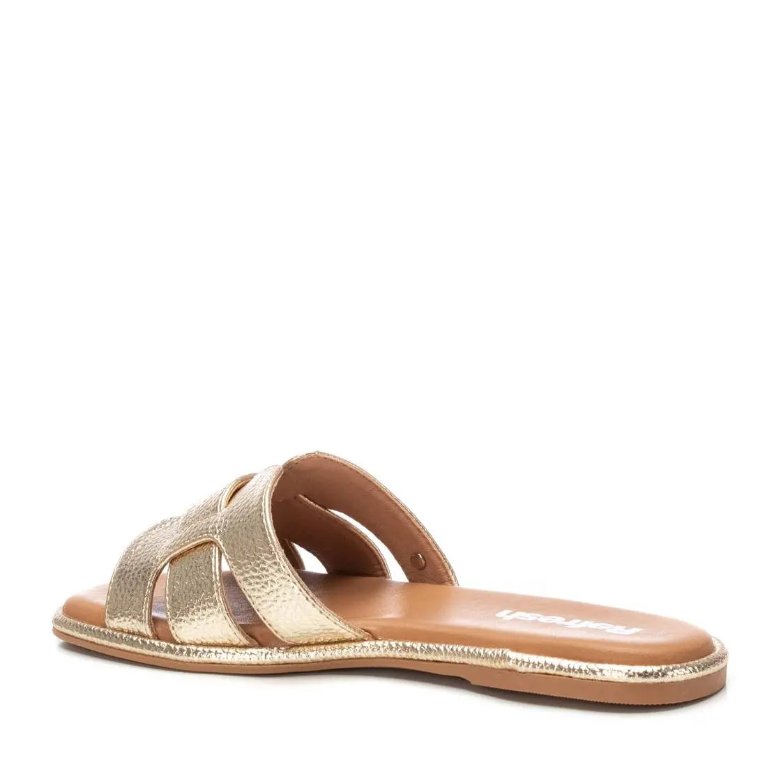 Sandalia de mujer Refresh flat dorada MokaBoutiqueCR