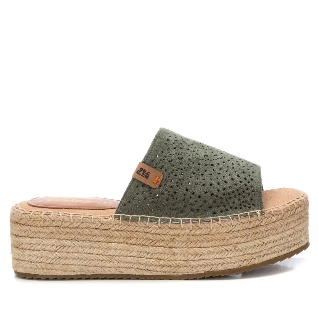 Sandalia de mujer Refresh plataforma verde MokaBoutiqueCR