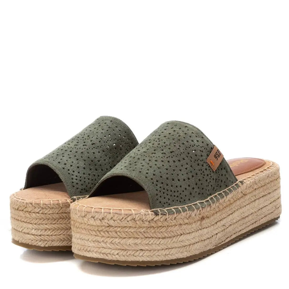 Sandalia de mujer Refresh plataforma verde MokaBoutiqueCR