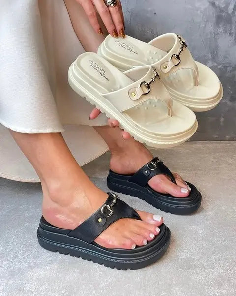 Sandalias Modare ultra confort color Negro. MokaBoutiqueCR