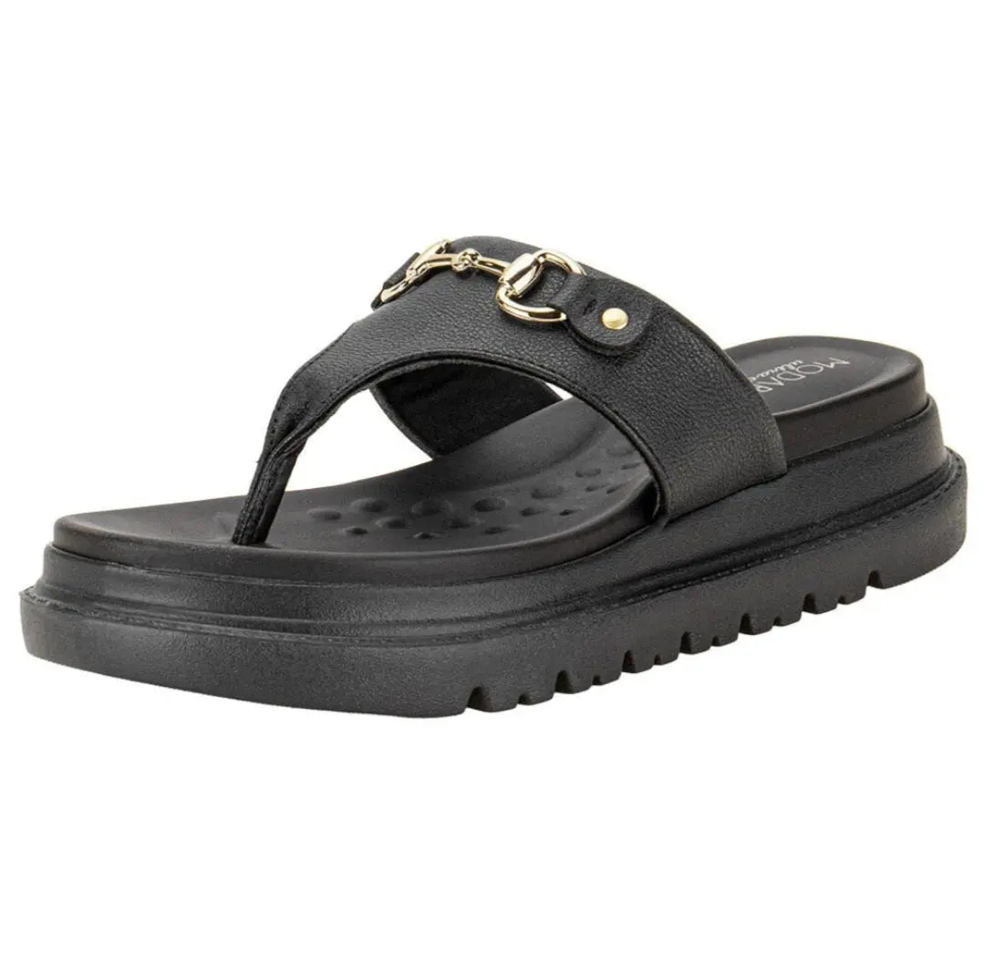 Sandalias Modare ultra confort color Negro. MokaBoutiqueCR