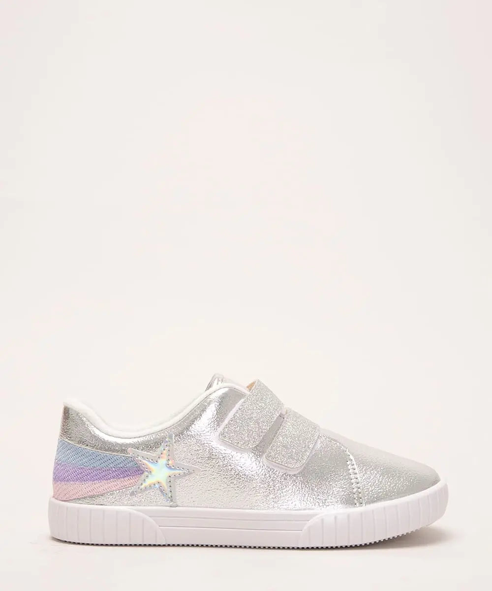 Tenis de niña plateadas MokaBoutiqueCR