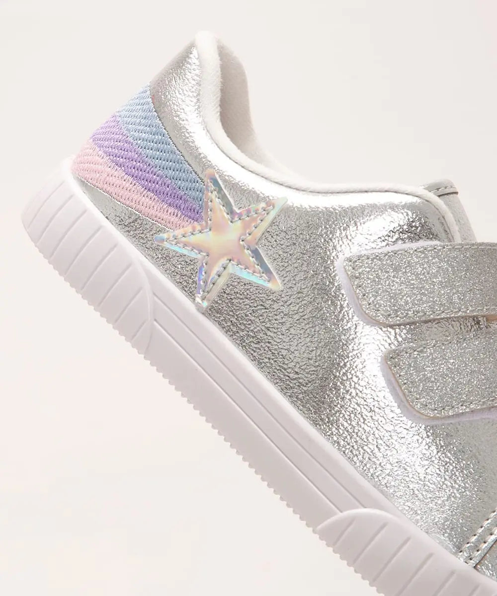 Tenis de niña plateadas MokaBoutiqueCR