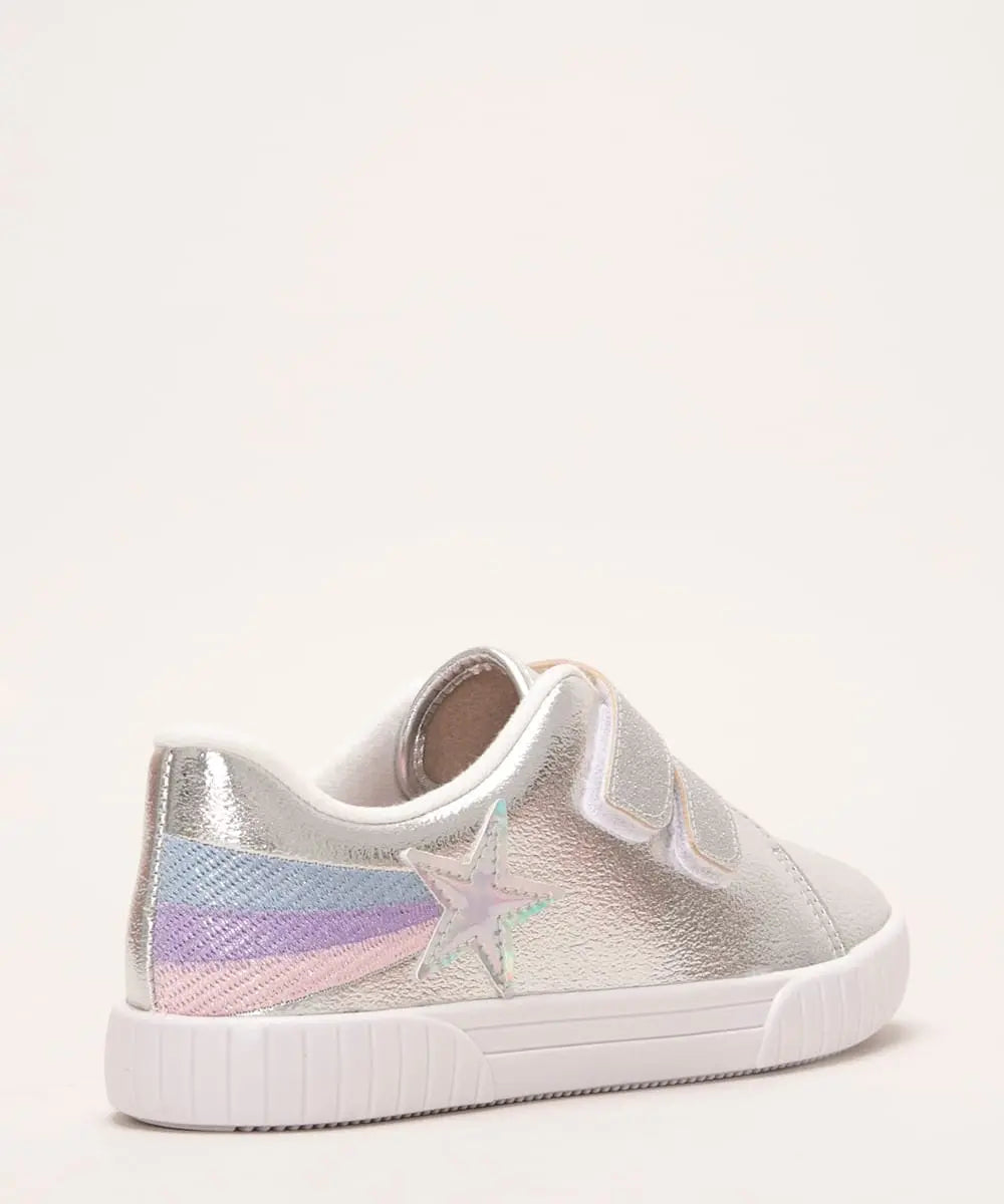 Tenis de niña plateadas MokaBoutiqueCR