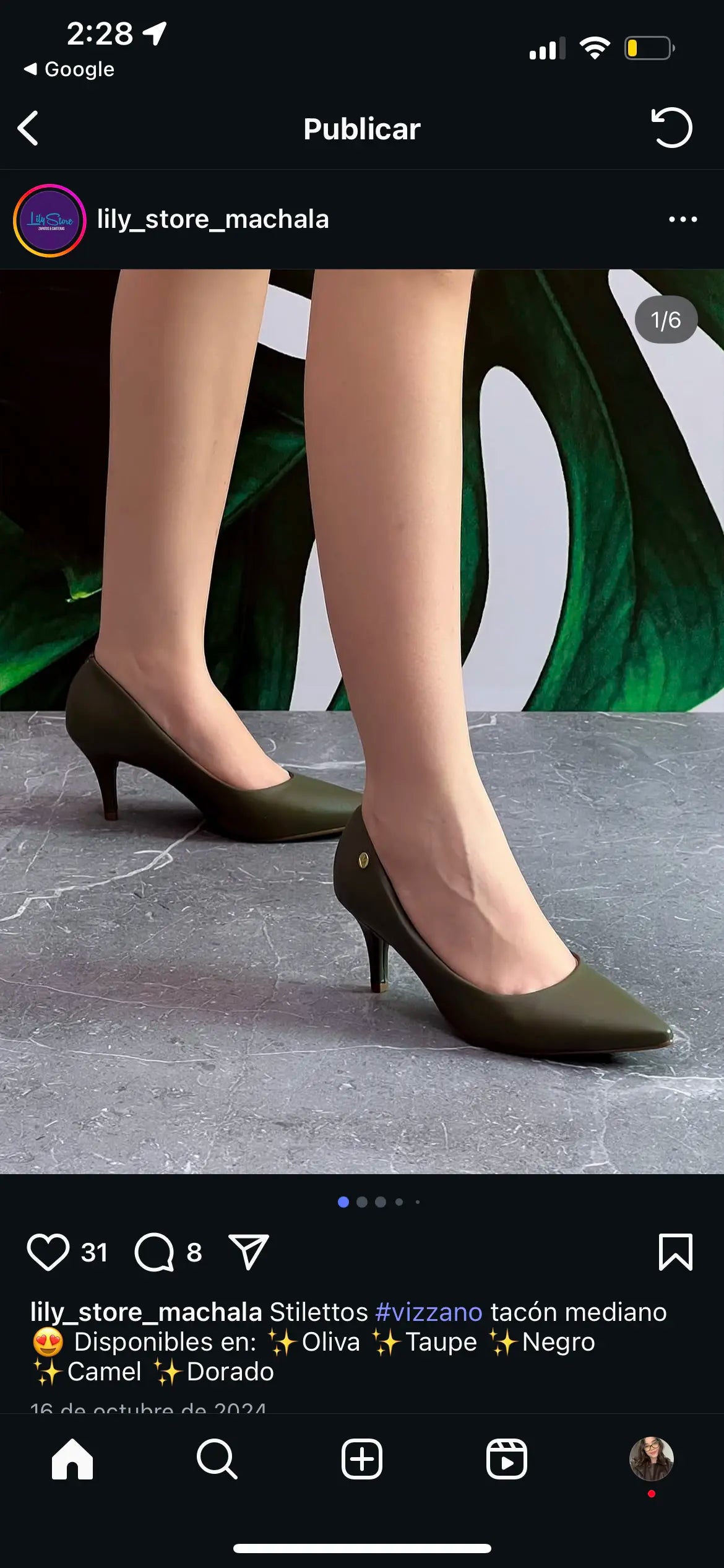 Zapato Vizzano Oliva MokaBoutiqueCR