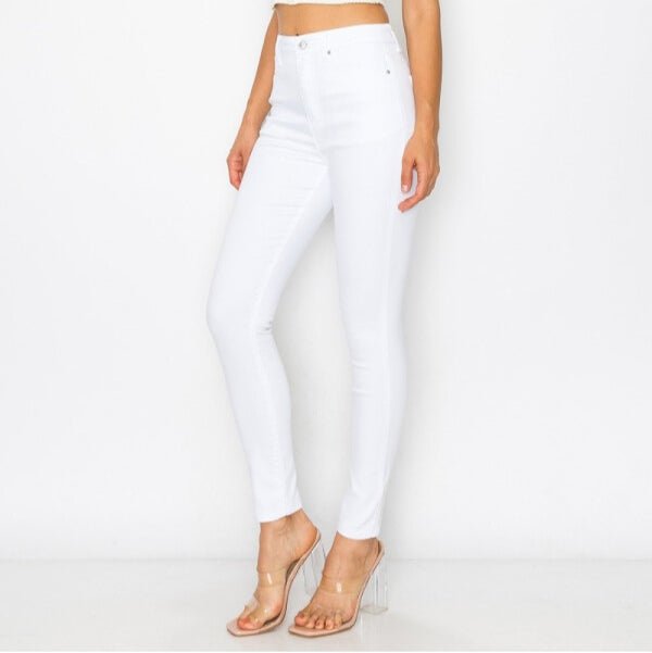 Pantalón Blanco High rise - MokaBoutiqueCR