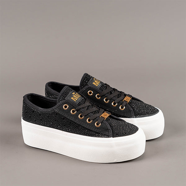 Tenis negra glitter