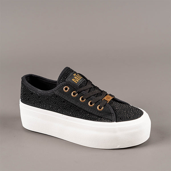 Tenis negra glitter