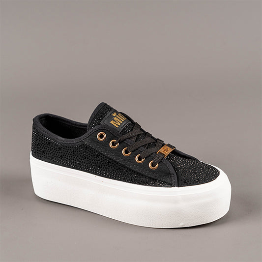 Tenis negra glitter