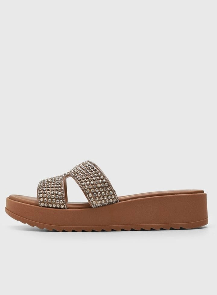 Sandalia Beige Brillo Vizzano