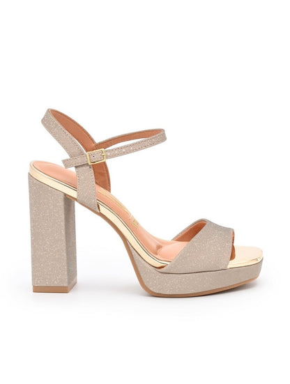 Sandalia Vizzano Dorado Glitter