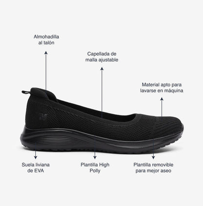 Zapato Natural Arcade All Black