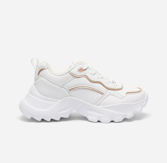 Tenis Misaki White/Gold Coral