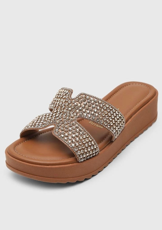 Sandalia Beige Brillo Vizzano