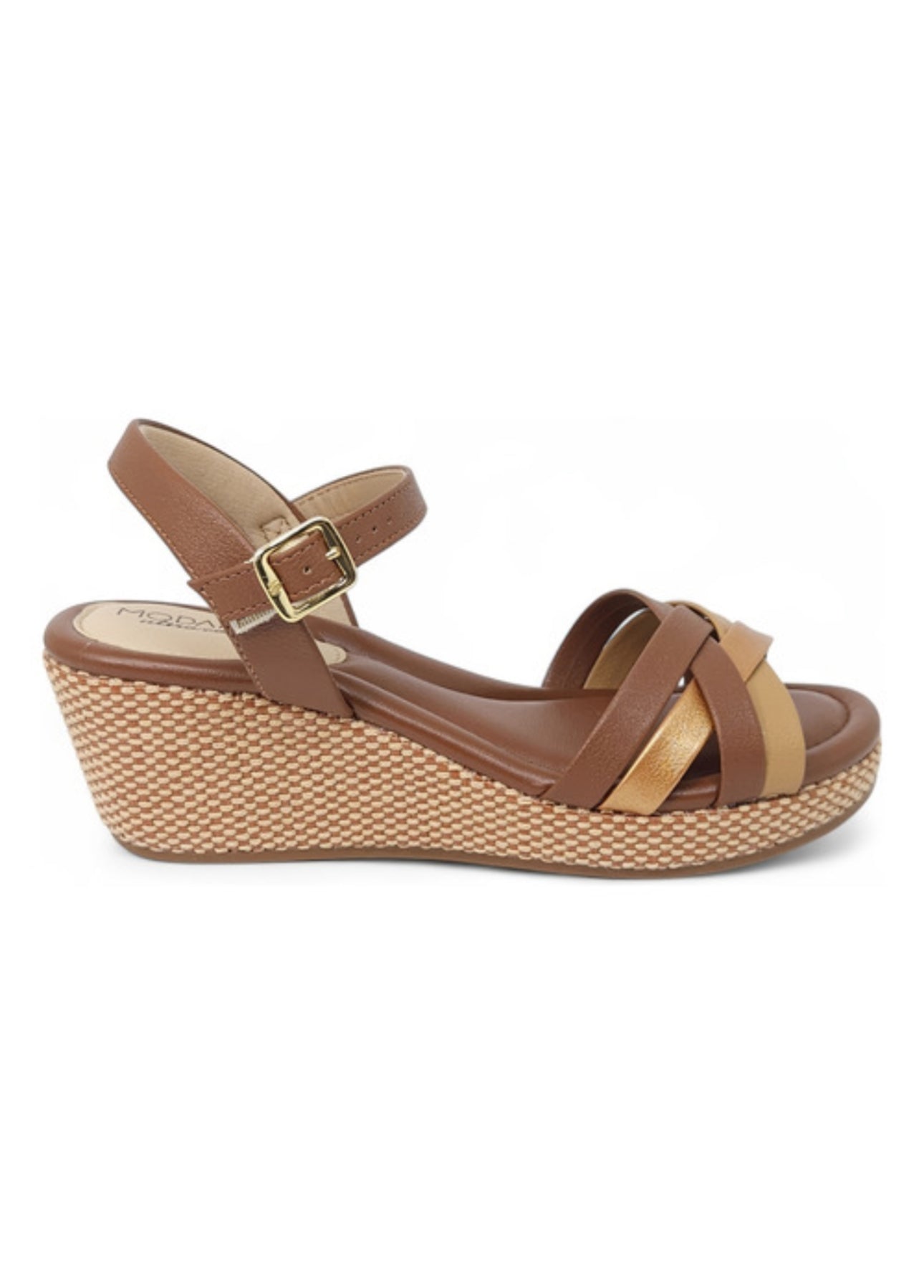Sandalia plataforma avela bronce