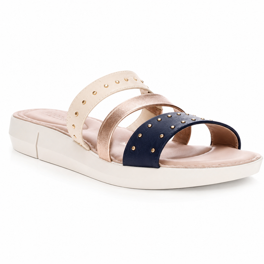 Sandalia Modare Azul/Crema