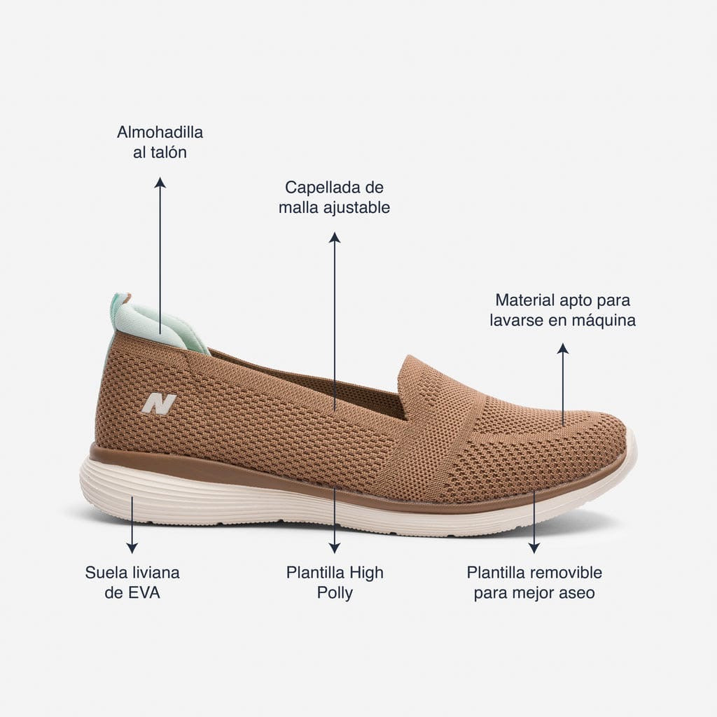 Zapato Notch Natural Camel