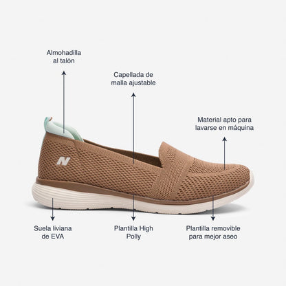 Zapato Notch Natural Camel