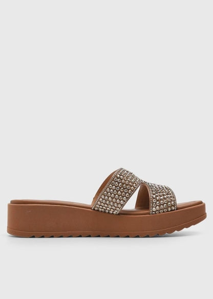 Sandalia Beige Brillo Vizzano