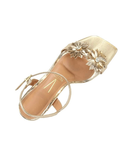 Sandalia Metalizada Gold Vizzano