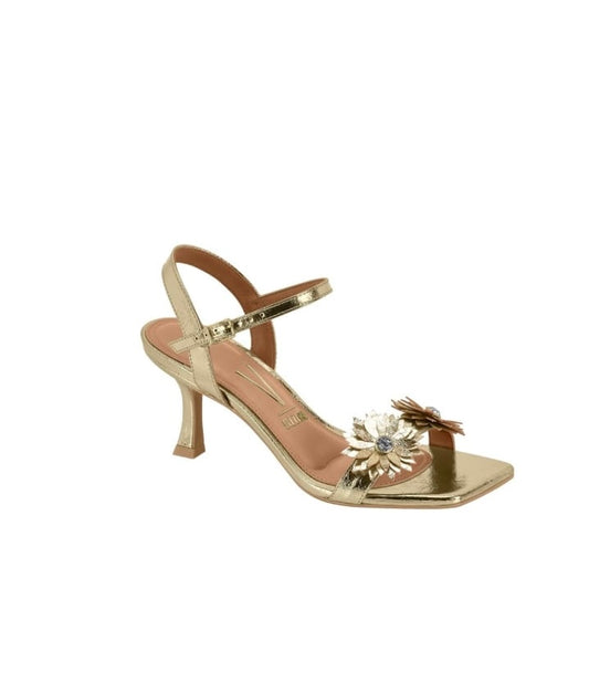 Sandalia Metalizada Gold Vizzano