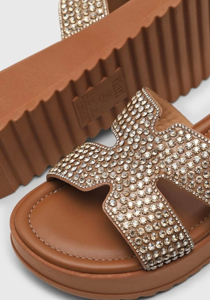 Sandalia Beige Brillo Vizzano