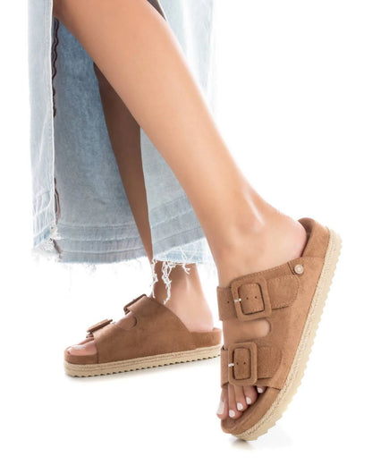 Sandalia Refresh Camel