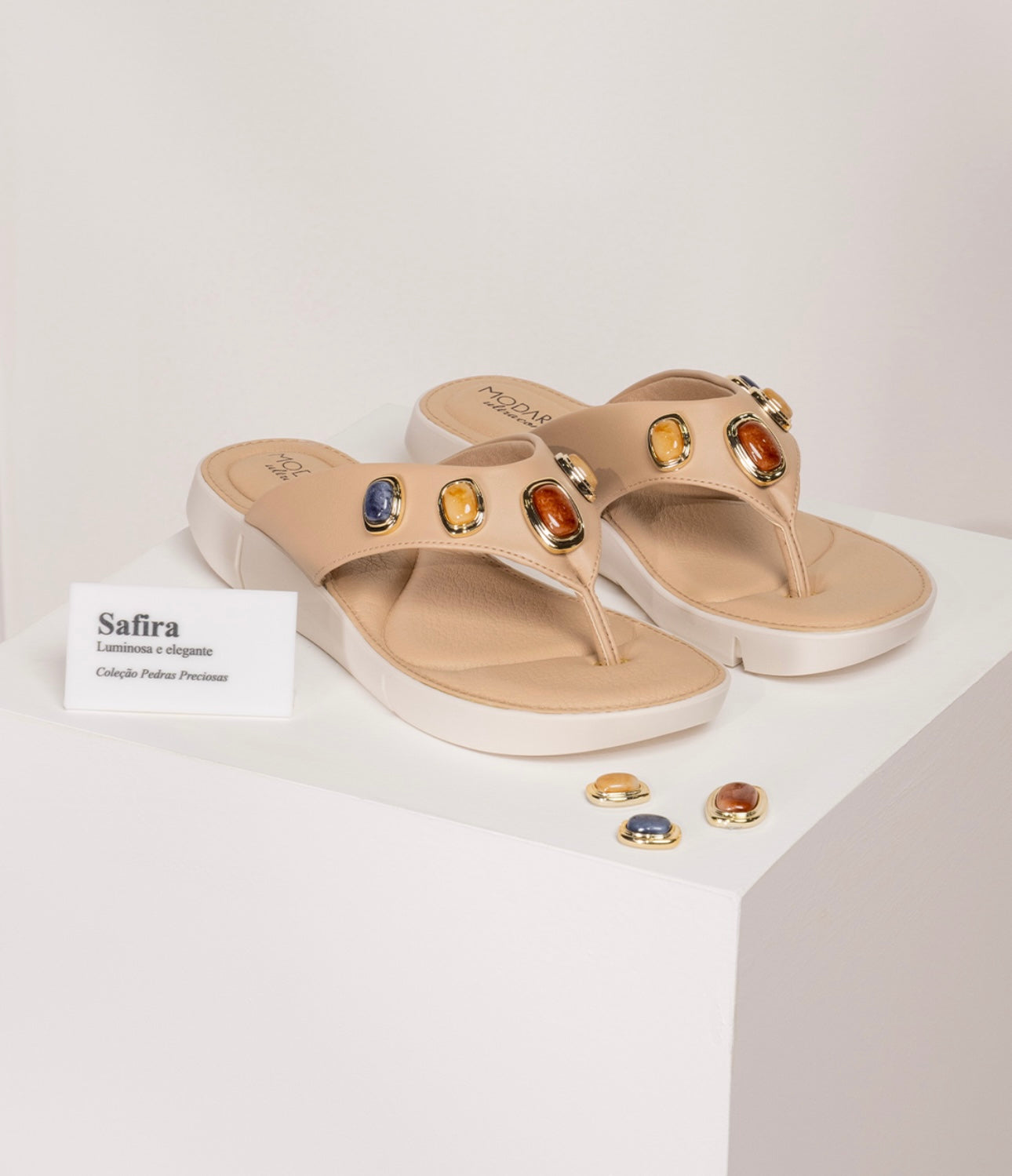 Sandalia Modare Safira Beige