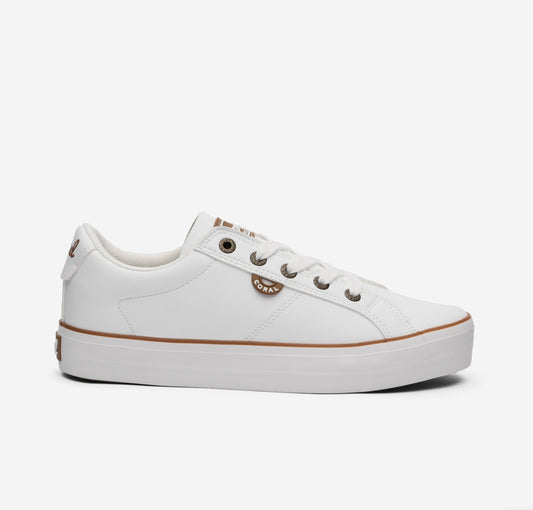 Tenis Coral Ruby white/camel