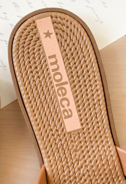 Sandalia Flat Moleca Blanco Off