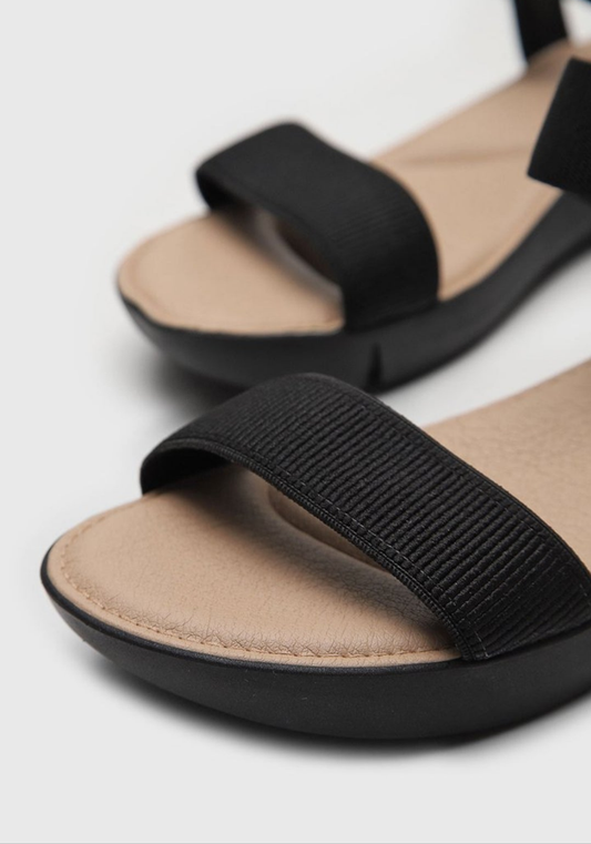 Sandalia Modare negra con elastico