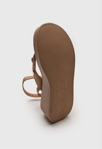 Sandalia plataforma Vizzano color nude
