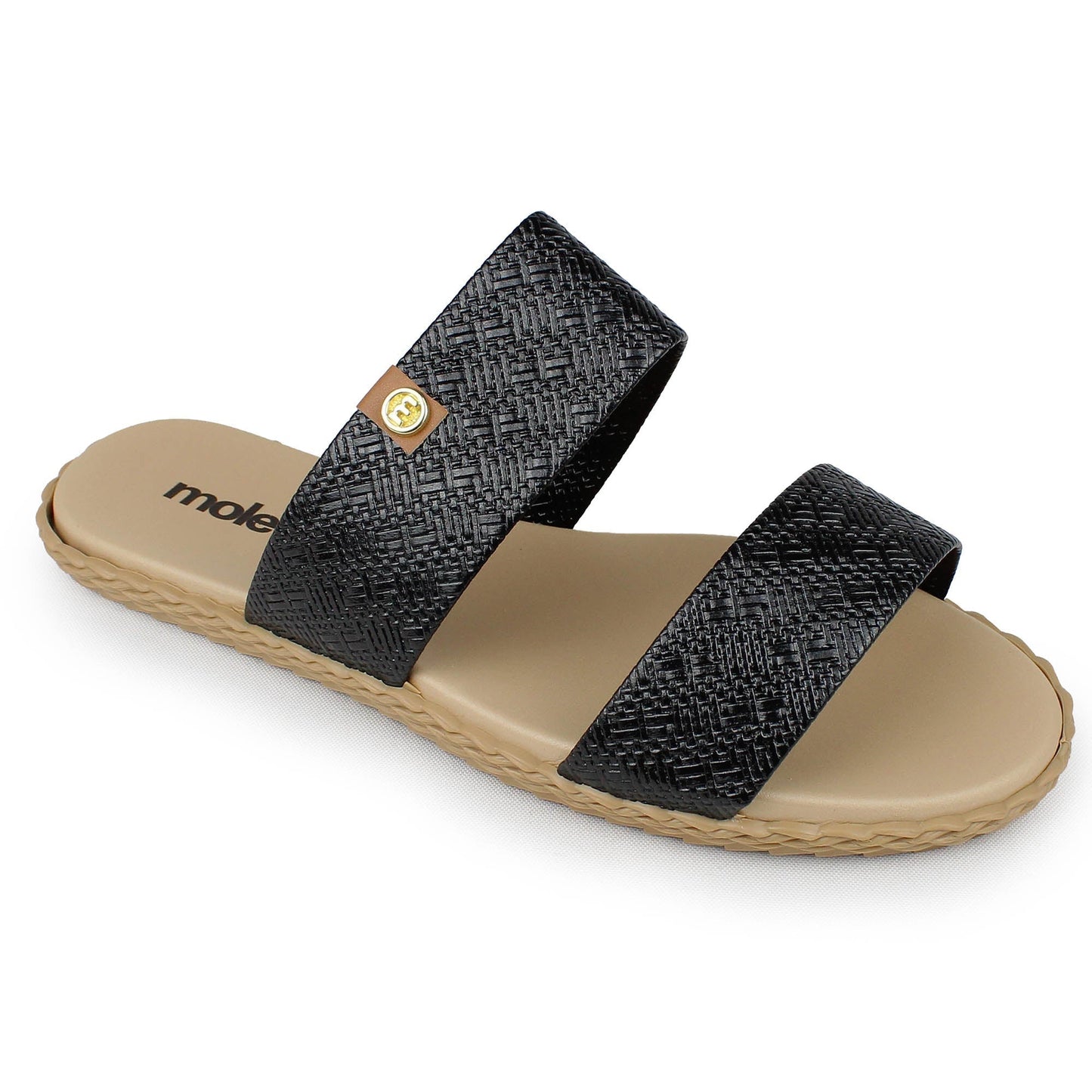 Sandalia  Flat Negra MokaBoutiqueCR