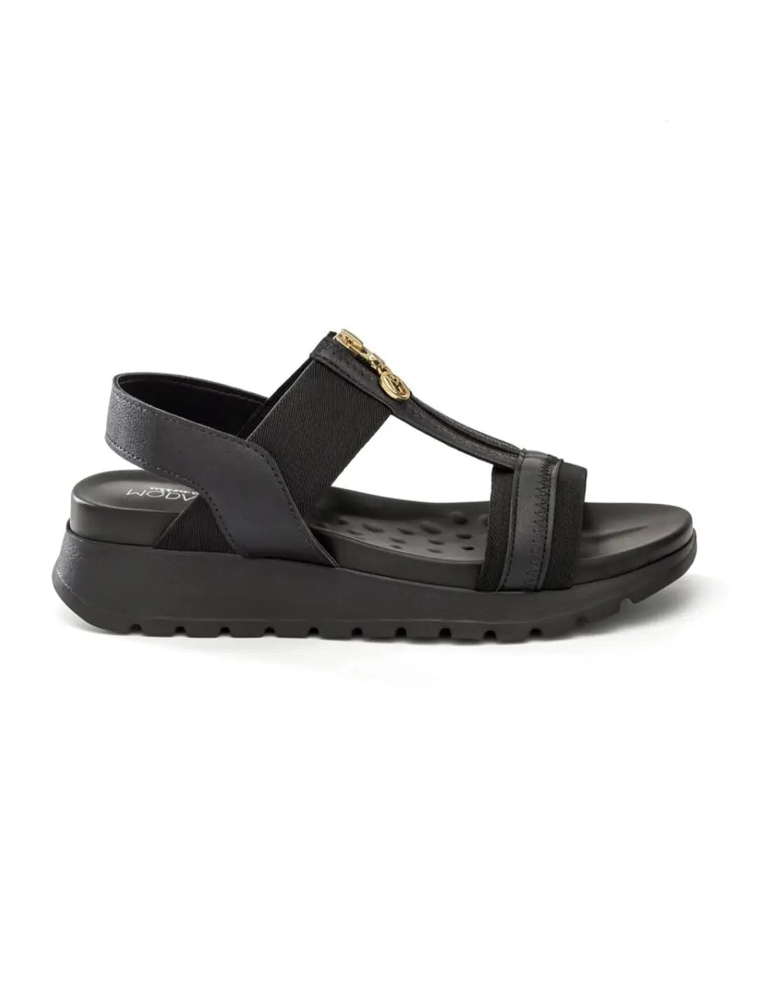 Sandalia Modare Ziper Negra MokaBoutiqueCR