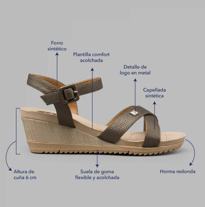 Sandalia Natural confort MokaBoutiqueCR