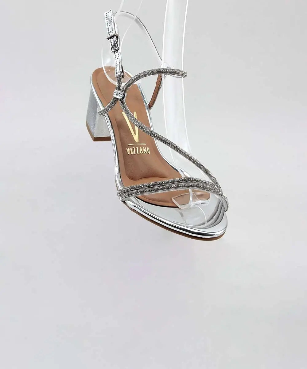 Sandalia Tacón Vizzano Plata MokaBoutiqueCR