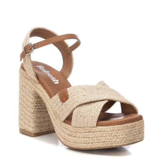 Sandalia de Mujer Refresh Beige MokaBoutiqueCR