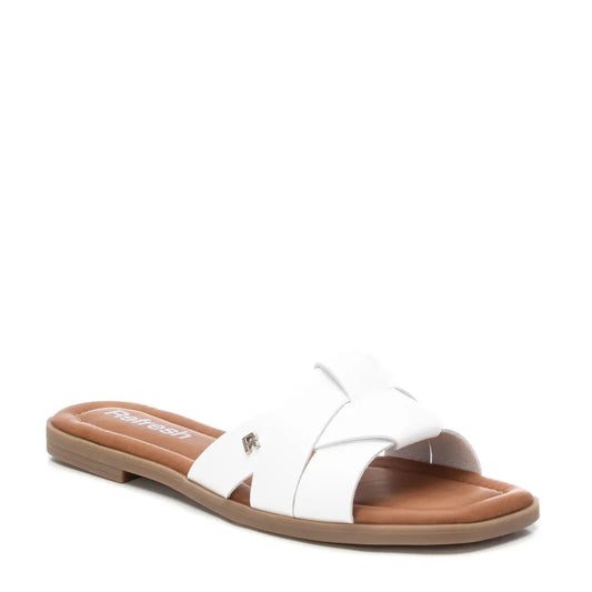 Sandalia de mujer Refresh flat blanca MokaBoutiqueCR