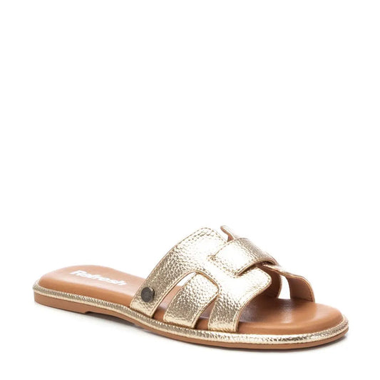 Sandalia de mujer Refresh flat dorada MokaBoutiqueCR